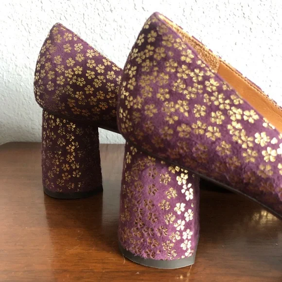 Chie Mihara Purple and Gold Heels 40 - Picture 6 of 12